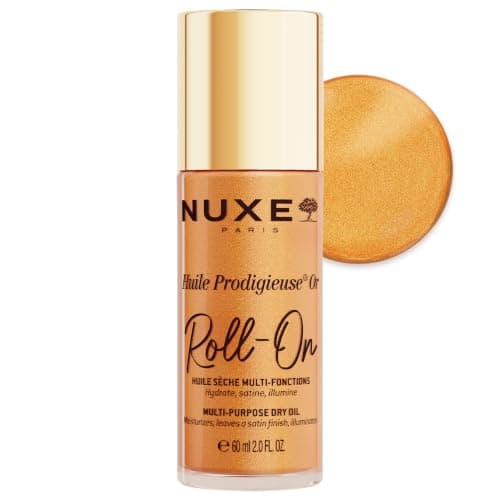 NUXE Huile Prodigieuse Shimmer Body Oil, Roll On Oil for Skin