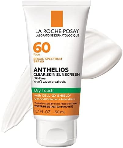 La Roche-Posay Anthelios Clear Skin SPF 60 Sunscreen for Face…