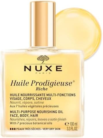 NUXE Huile Prodigieuse Riche Body Oil for Face, Skin & Hair