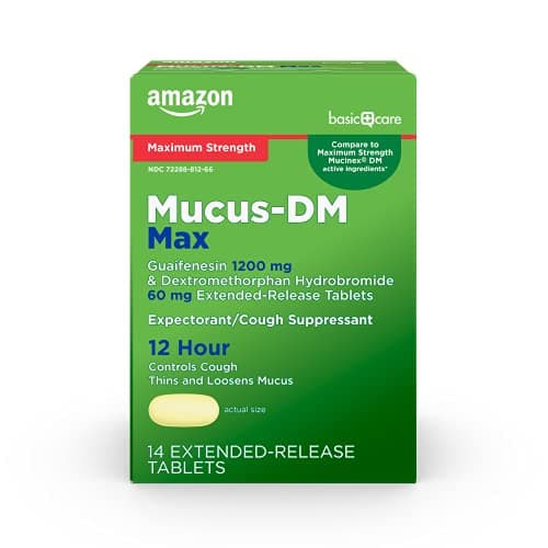 Amazon Basic Care Maximum Strength Mucus DM