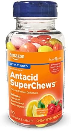 Amazon Basic Care Chewy Bites Chewable Antacid Tablets