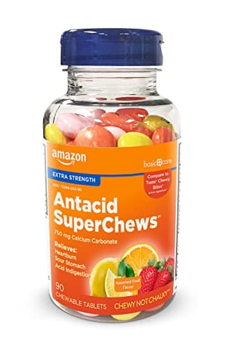 Amazon Basic Care Chewy Bites Chewable Antacid Tablets