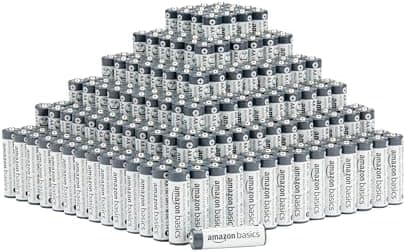 Amazon Basics 300-Pack AA Long-Lasting Industrial Alkaline…