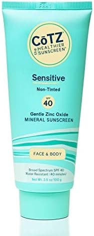 COTZ Sensitive Non-Tinted Zinc Oxide Mineral Sunscreen…