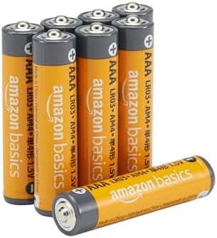 Amazon Basics AAA Long-Lasting Alkaline Batteries, 8 Count