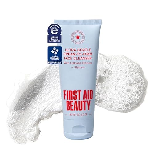 First Aid Beauty Ultra Gentle Cream-to-Foam Cleanser, 2 oz
