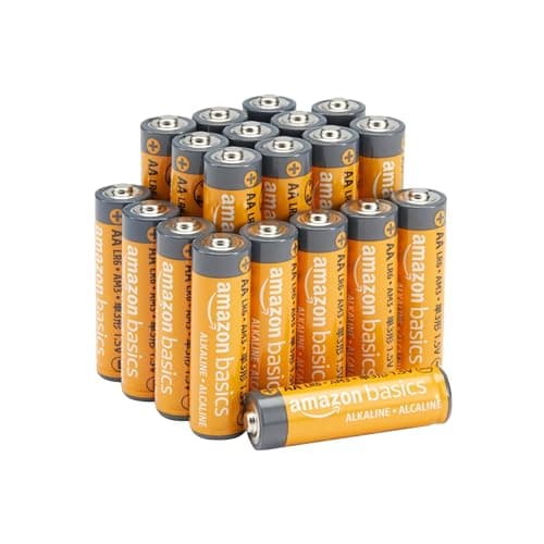 Amazon Basics 20-Pack AA Alkaline Batteries, 1.5 Volt