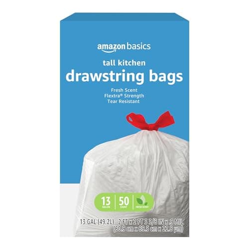 Amazon Basics Flextra Strength Tall Kitchen… — Tear Resistant