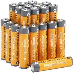 Amazon Basics 20-Count Long-Lasting AAA Alkaline Batter…, 1.5V