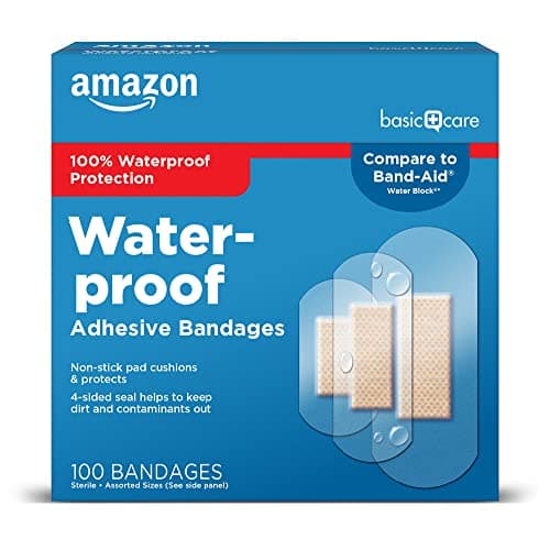 Amazon Basic Care Waterproof Clear Adhesive… — Assorted Sizes