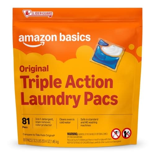 Amazon Basics Laundry Detergent Pacs, Original Scent