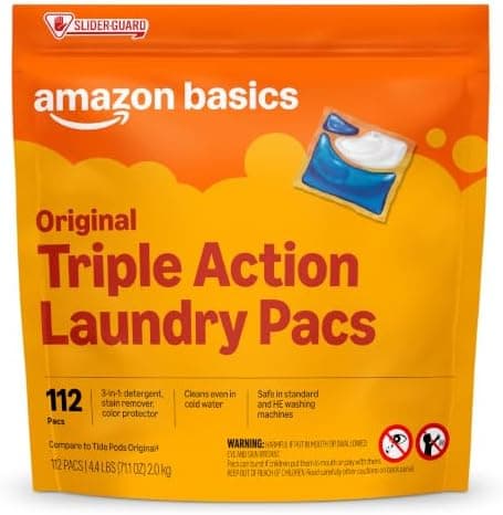 Amazon Basics Laundry Detergent Pacs, Original Scent