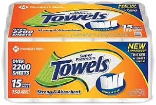 Member's Mark Super Premium Paper Towels (15 rolls