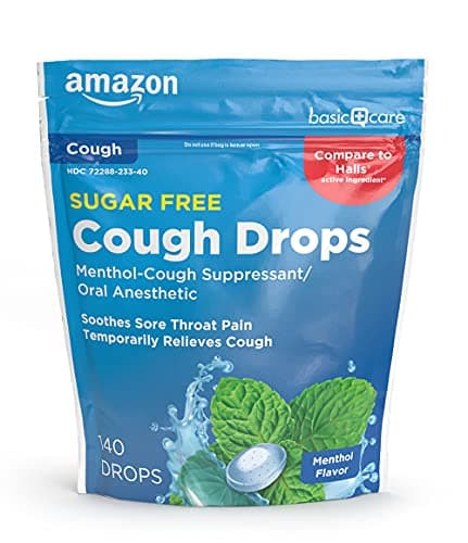 Amazon Basic Care Sugar Free Menthol Coug… — Diabetic-Friendly