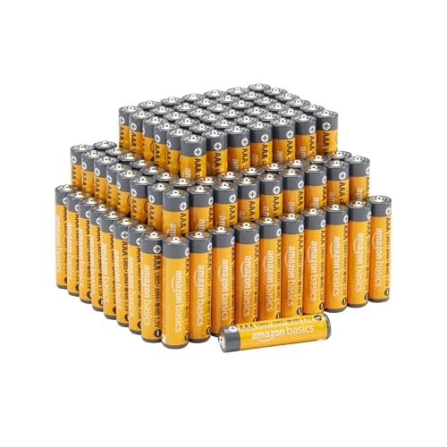 Amazon Basics AAA Long-Lasting Alkaline Batteries, 100-Count