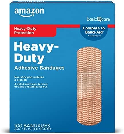 Amazon Basic Care Heavy-Duty Flexible Fabric Adhesive Bandages