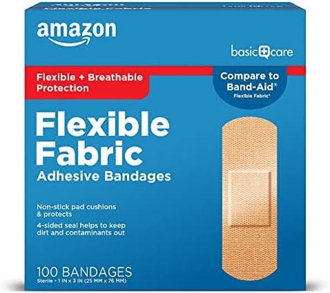 Amazon Basic Care Flexible Fabric Adhesive Bandages