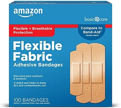 Amazon Basic Care Flexible Fabric Adhesive Bandages