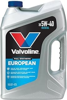 Valvoline European Vehicle Full Synthetic SAE 5W-40 Motor Oil…