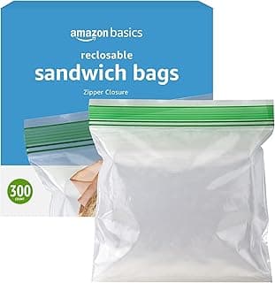 Resealable Double Zipper Sandwich Storage Bags for Food…