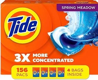 Tides PODS Laundry Detergent Pacs, Spring Meadow, 156 ct.