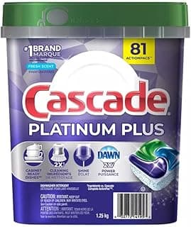 Cascade Platinum Plus ActionPacs Dishwasher Detergent Pods