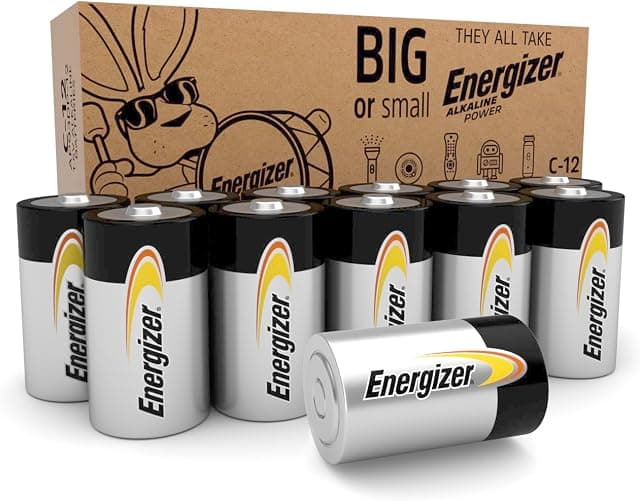 Energizer Alkaline Power C Batteries (12 Pack)