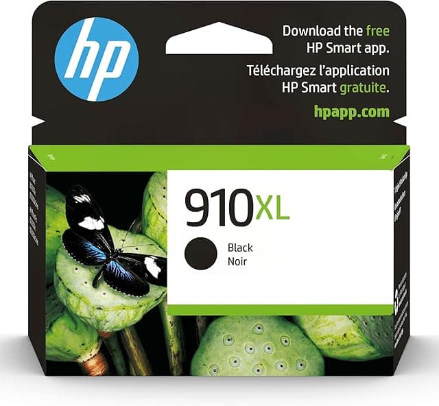 HP 910XL Black High-Yield Ink Cartridge | Works with OfficeJet…