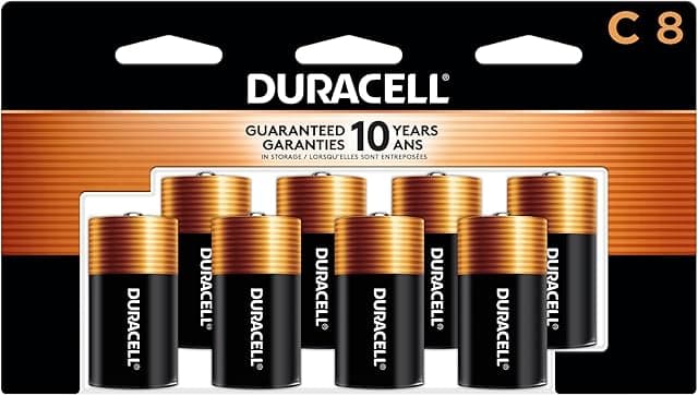 Duracell Coppertop C Batteries, 8 Count (Pack of 1)