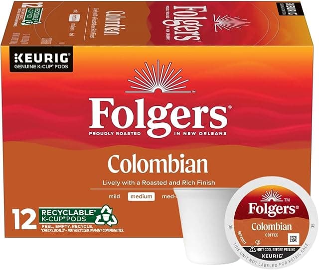 K Cups 100% Colombian Coffee for Keurig Makers