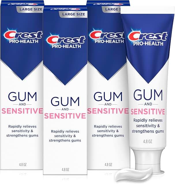 Crest Sensitive and Gum Toothpaste 4.8 oz (3 Pack)