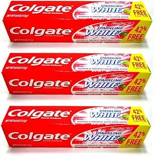 (Pack of 3) Colgate Sparkling White Cinnamint Gel Toothpaste 4…
