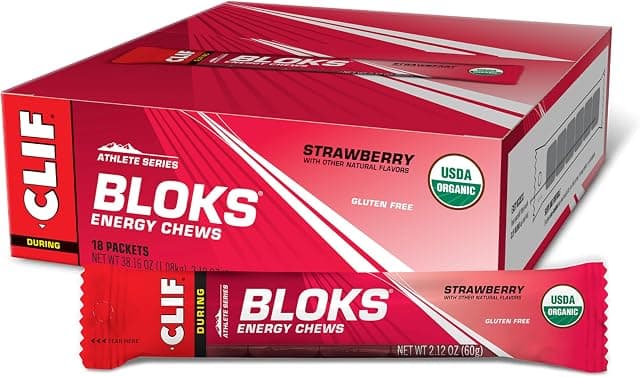 CLIF BLOKS - Strawberry Flavor - Energy Chews - Non-GMO…