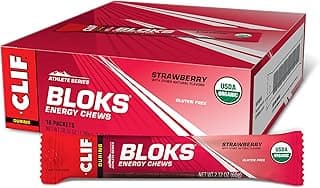 CLIF BLOKS - Strawberry Flavor - Energy Chews - Non-GMO…