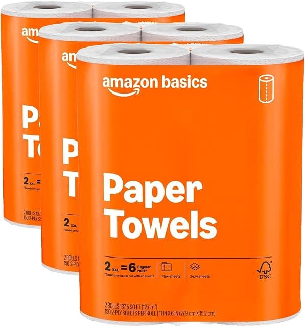 Amazon Basics 2-Ply Flex-Sheets Paper Towels