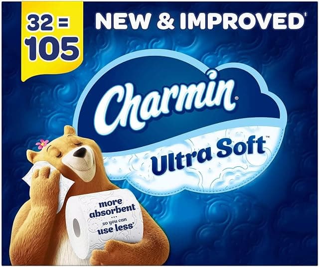 Charmin Ultra Soft Toilet Paper Super Plus Rolls (201…