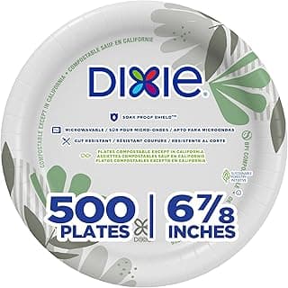 Dixie 6.8 Inch Medium-Weight Paper Plates By GP PRO