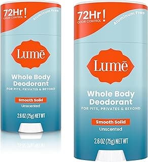 Lume Whole Body Deodorant - Smooth Solid Stick - 72 Hour Odor…