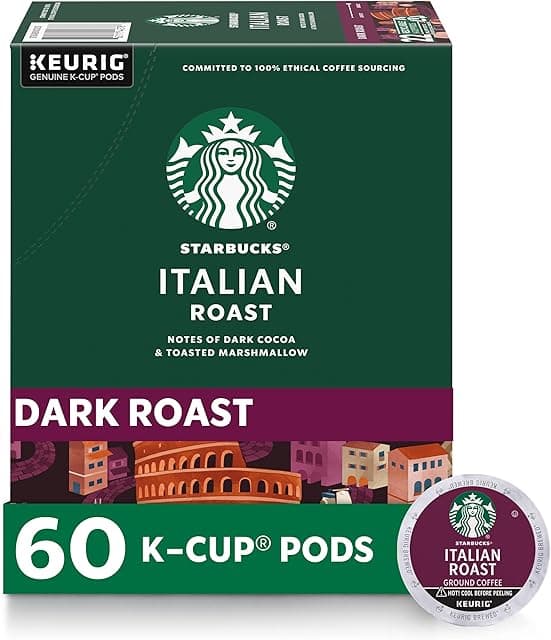 K-Cup Coffee Pods, Dark Roast Coffee, Italian Roast for Keurig…
