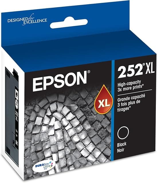 EPSON 252 DURABrite Ultra Ink High Capacity Black Cartridge…