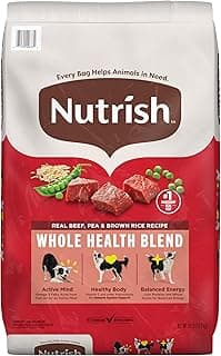 Nutrish Real Beef, Pea & Brown Rice Recipe Whole Health Blend…
