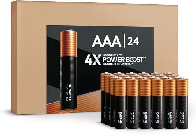 Duracell Optimum AAA Batteries 24 Count with POWER BOOST…