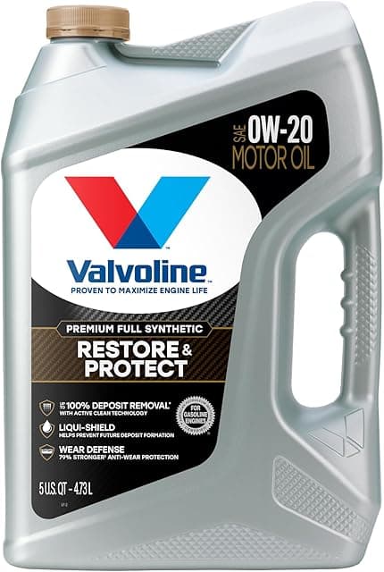 Valvoline Restore & Protect Full Synthetic 0W-20 Motor Oil 5…