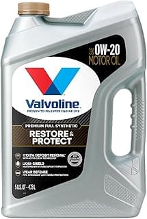Valvoline Restore & Protect Full Synthetic 0W-20 Motor Oil 5…