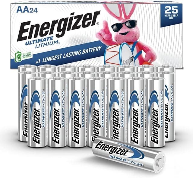 Energizer Ultimate Lithium AA Batteries, 24 Pack