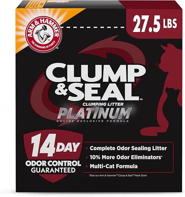 ARM & HAMMER Clump & Seal Platinum Clumping Cat Litter