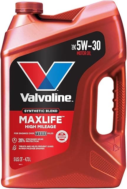Valvoline MaxLife High Mileage 5W-30 Synthetic Blend Motor Oil…