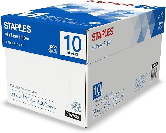Staples Multipurpose Copy Printer Paper