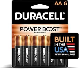 Duracell Coppertop Double AA Batteries with Power Boost…