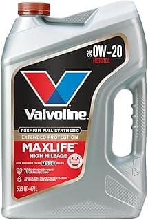 Valvoline MaxLife Extended Protection High Mileage 0W-20 Full…